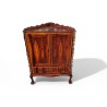 Antique Stinkwood Corner Cabinet with Ball and Claw Feet
