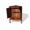 Antique Stinkwood Corner Cabinet with Ball and Claw Feet