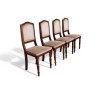 Set of Four Mid-Century Imbuia Dining Chairs