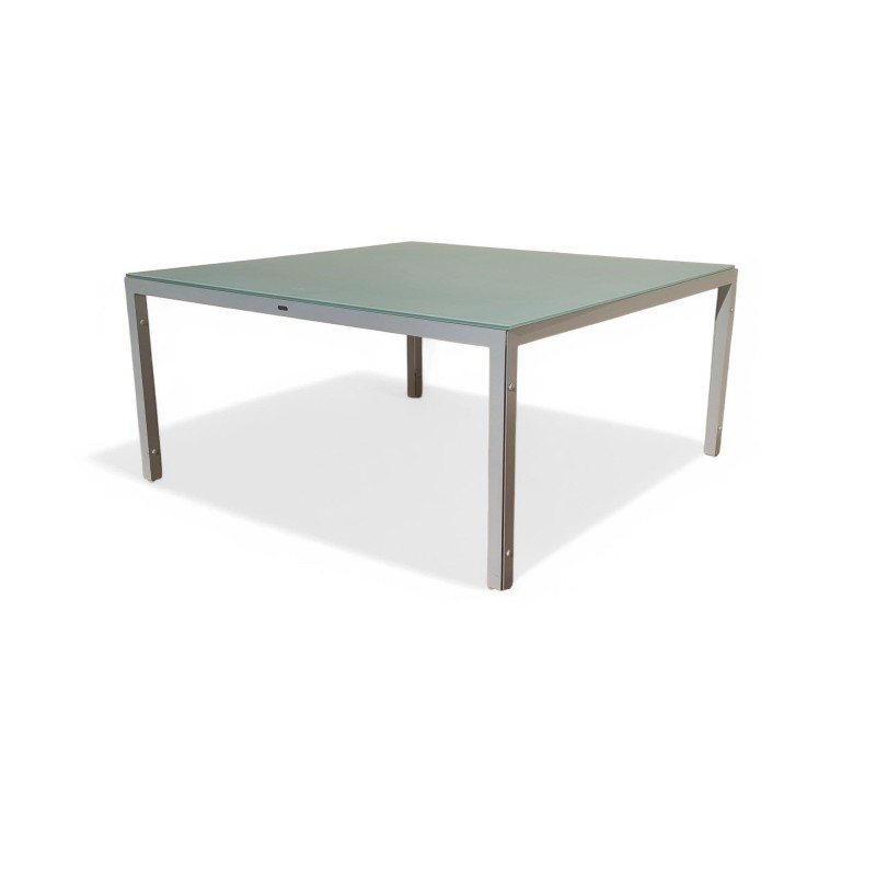 MBM Münchener Boulevard Möbel GmbH Metal Patio Table with Thick Glasstop