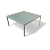 MBM Münchener Boulevard Möbel GmbH Metal Patio Table with Thick Glasstop