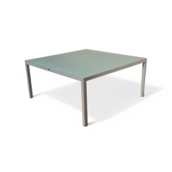 MBM Münchener Boulevard Möbel GmbH Metal Patio Table with Thick Glasstop