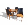 Mid-Century Retro Round Frystark Table & 4 NOBLETT Chairs