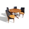 Mid-Century Retro Round Frystark Table & 4 NOBLETT Chairs