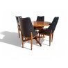 Mid-Century Retro Round Frystark Table & 4 NOBLETT Chairs