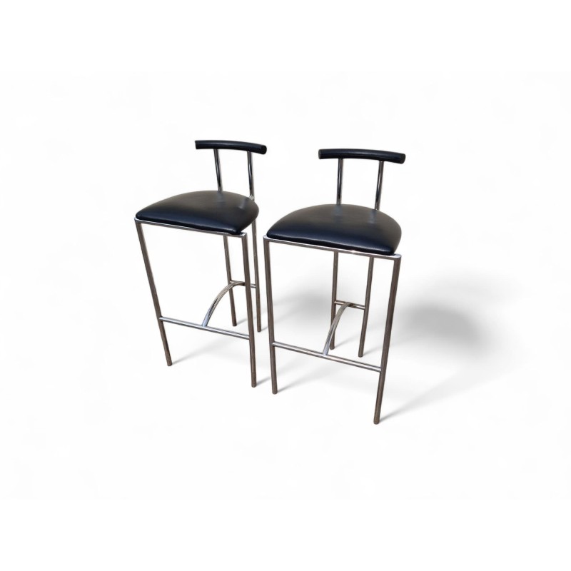 1980s Rodney Kinsman Tokyo Bar Stools for Bieffeplast – Set of 2, Italy