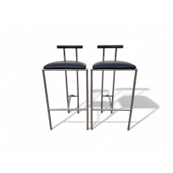 1980s Rodney Kinsman Tokyo Bar Stools for Bieffeplast – Set of 2, Italy