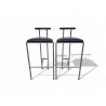 1980s Rodney Kinsman Tokyo Bar Stools for Bieffeplast – Set of 2, Italy