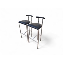 1980s Rodney Kinsman Tokyo Bar Stools for Bieffeplast – Set of 2, Italy