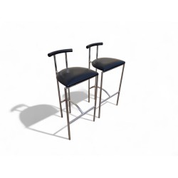 1980s Rodney Kinsman Tokyo Bar Stools for Bieffeplast – Set of 2, Italy