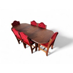 7 Piece 80’s 6–8 Seater Extendable Dining Room Suite