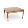 Square Solid Oak 8-Seater Dining Table with Turned Legs