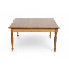 Square Solid Oak 8-Seater Dining Table with Turned Legs