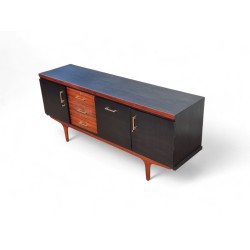 Mid-Century Sideboard with Wood and Black Accents – FurniCape