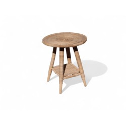 Round Cane Wicker Side...