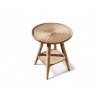 Round Cane Wicker Side Table – FurniCape