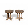 Two Round Side Tables - Furnicape