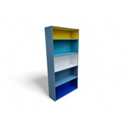 Tall Multicolour Painted Bookshelf - FurniCape