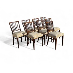 Set of 8 Mid-century Imbuia...