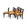 Set of 6 Mid-Century Imbuia Chairs with New Upholstery | FurniCape