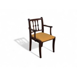 Set of 6 Mid-Century Imbuia Chairs with New Upholstery | FurniCape