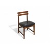 Mid-Century Frystark Dining Chair with Black Vinyl Upholstery | FurniCape
