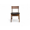 Mid-Century Frystark Dining Chair with Black Vinyl Upholstery | FurniCape