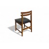 Mid-Century Frystark Dining Chair with Black Vinyl Upholstery | FurniCape