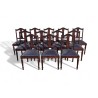 Set of 12 Imbuia Dining Chairs with Turned Legs | FurniCape