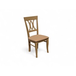 Set of 4 Painted Solid Wooden Dining Chairs
