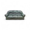 Three Seater Green Leather Couch | FurniCape