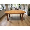 Mid-Century Oval Kiaat Extendable Dining Table with Veneer Top | FurniCape