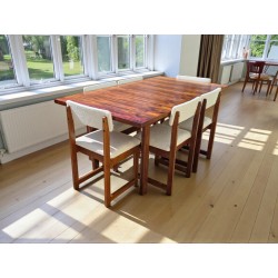 Mid-Century Extendable Dining Table with 6 Chairs | FurniCape