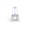 White Antique French Painted Chair with New Bouclé Upholstery | FurniCape