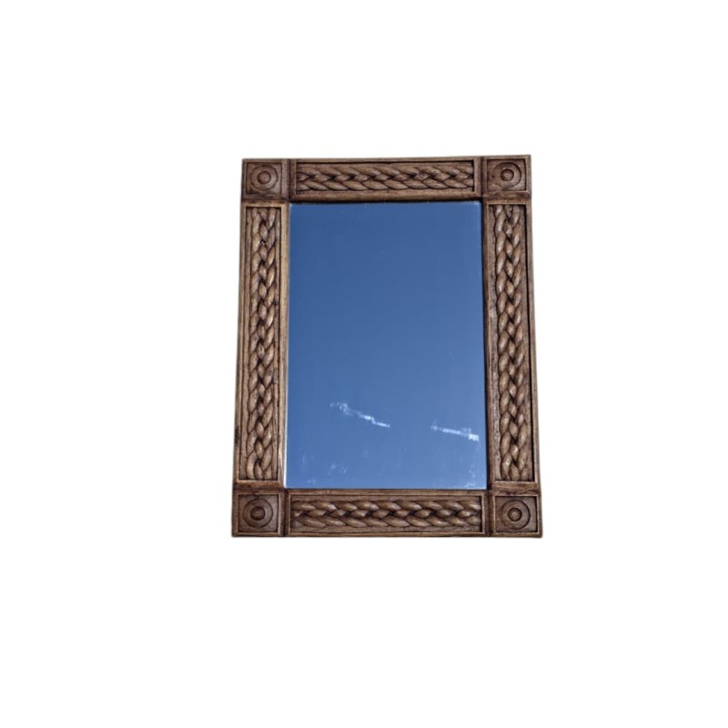 Solid Carved Wooden Framed Mirror | FurniCape