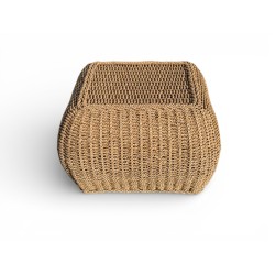 Two Seagrass Ottoman Side Tables | FurniCape