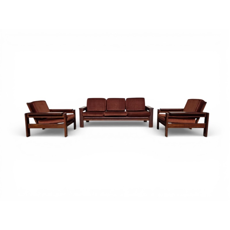 3 Piece Mid-Century Modern Scandinavian Style Lounge Suite | FurniCape