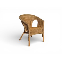 Vintage Cane Wicker Lounge...