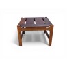 Mid-Century Square Scandinavian Style "floating" slatted top Coffee Side Table | FurniCape
