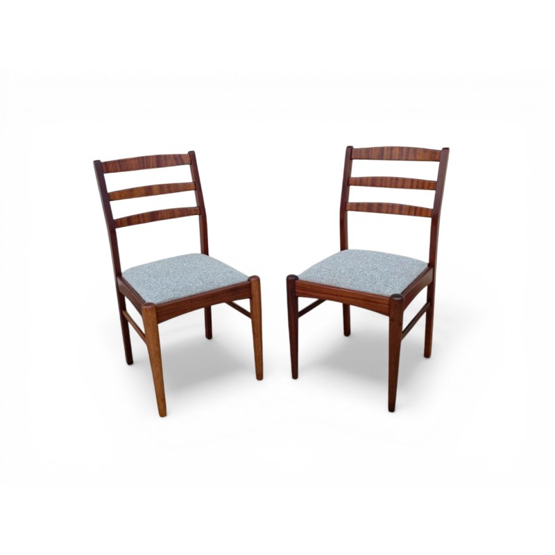 Pair of Mid-Century Newly Upholstered Dining Chairs | FurniCape