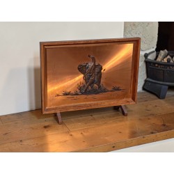 Vintage Copper African Elephant Firescreen | FurniCape