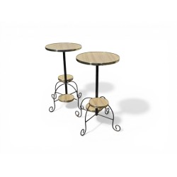 Pair of Mid-Century Wrought Iron Plant Stands | FurniCape
