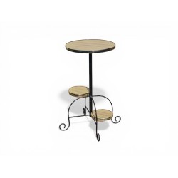 Pair of Mid-Century Wrought Iron Plant Stands | FurniCape
