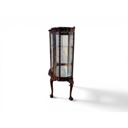 Mid-Century Kenbow Imbuia Ball and Claw Display Cabinet with Curved Glass | FurniCape