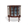 Mid-Century Kenbow Imbuia Ball and Claw Display Cabinet with Curved Glass | FurniCape