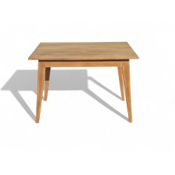 Mid-Century Scandinavian Style Solid Wood Dining Table with Tapered Legs | FurniCape