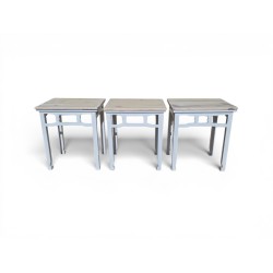 Set of 3 Ming-Style Solid Wooden Tables | FurniCape