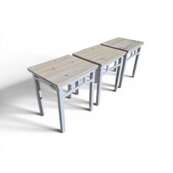 Set of 3 Ming-Style Solid Wooden Tables | FurniCape