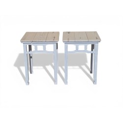Set of 2 Ming-Style Solid Wooden Tables | FurniCape