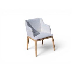 Solid Oak Frame Chair with...
